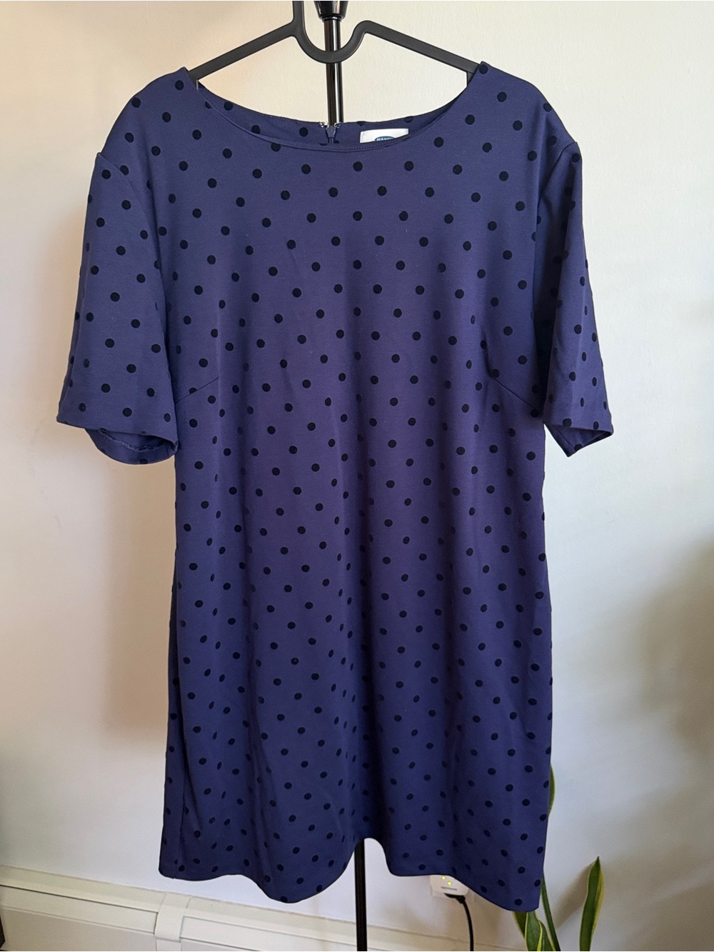 Old Navy | Navy Dress with Polka Dots | Size Large